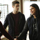The Flash's Barry and Cisco say hey to Supergirl in a crossover episode from last season, "Medusa" (Photo: Bettina Strauss /The CW)